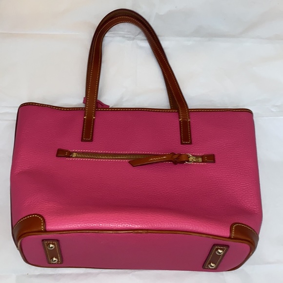 Dooney & Bourke Hot Pink & Brown Bag - Picture 4 of 7